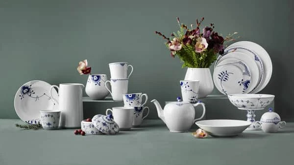 Royal Copenhagen Blå Mega Riflet Vase 4 Royal Copenhagen Blå Mega Riflet Vase - Billede 2