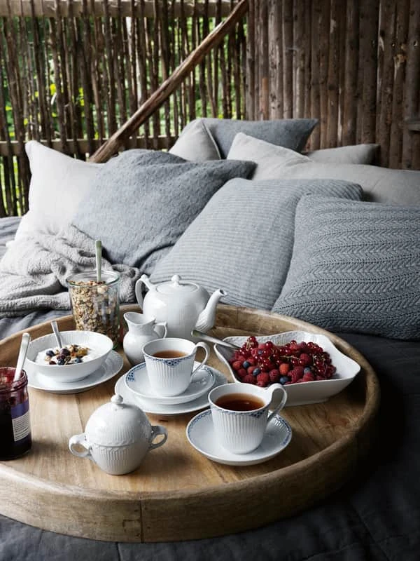 Royal Copenhagen Hvid Halvblonde Sukkerskål 5 Royal Copenhagen Hvid Halvblonde Sukkerskål - Billede 3