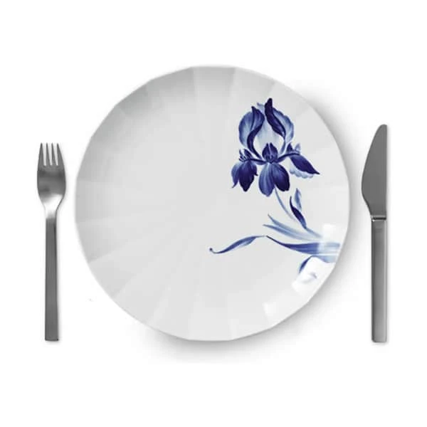 Royal Copenhagen Blomst Tallerken - Iris 5 Royal Copenhagen Blomst Tallerken - Iris - Billede 3