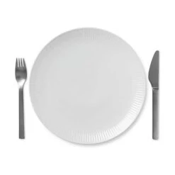 Royal Copenhagen Hvid Riflet Coupe Middagstallerken -Royal Copenhagen 3990 50a192ad 9a3d 4cc7 aec8 09d1cf8f8db2