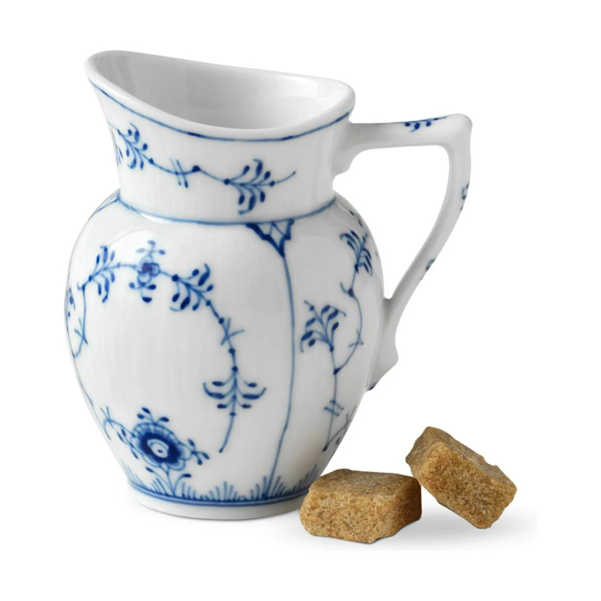 Royal Copenhagen Musselmalet Riflet Flødekande 3 Royal Copenhagen Musselmalet Riflet Flødekande