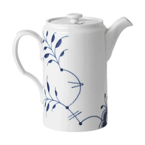 Royal Copenhagen Blå Mega Riflet Kande Med Låg 5 Royal Copenhagen Blå Mega Riflet Kande Med Låg - Billede 3