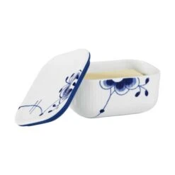 Royal Copenhagen 13 Royal Copenhagen Blå Mega Riflet Smørboks