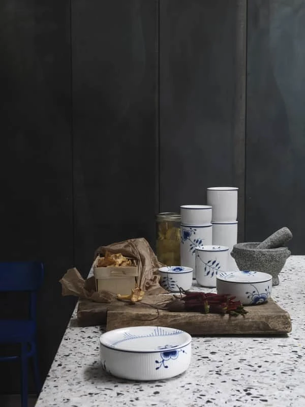 Royal Copenhagen Blå Mega Riflet Opbevaringskrukke M. Låg 4 Royal Copenhagen Blå Mega Riflet Opbevaringskrukke M. Låg - Billede 2