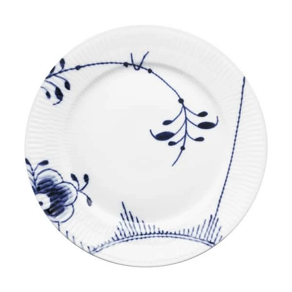 Royal Copenhagen Blå Mega Riflet Frokosttallerken #2 3 Royal Copenhagen Blå Mega Riflet Frokosttallerken #2