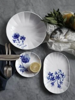 Royal Copenhagen Blomst Ovalt Fad - Hosta -Royal Copenhagen 3990 7cafc48d 2378 48c1 b630 197b591d464c