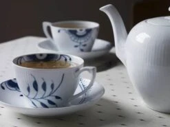 Royal Copenhagen Blå Mega Riflet Kaffekop M. Underkop -Royal Copenhagen 3990 8bf4000b 2d7a 4d00 ad90 55ec41a30a9e