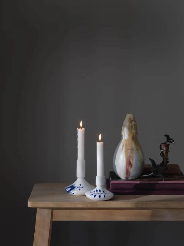 Royal Copenhagen Blå Mega Riflet Lysestage 4 Royal Copenhagen Blå Mega Riflet Lysestage - Billede 2