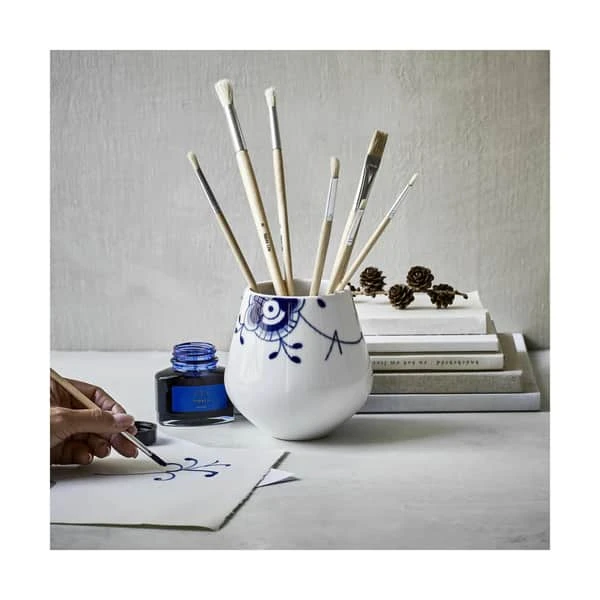 Royal Copenhagen Blå Mega Riflet Vase 8 Royal Copenhagen Blå Mega Riflet Vase - Billede 6