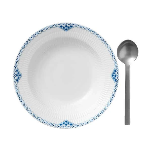 Royal Copenhagen Prinsesse Dyb Tallerken 4 Royal Copenhagen Prinsesse Dyb Tallerken - Billede 2