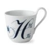 Royal Copenhagen Alfabet Kollektion Højhankskop - H
