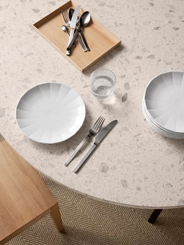 Royal Copenhagen Hvid Facet Tallerken 5 Royal Copenhagen Hvid Facet Tallerken - Billede 3