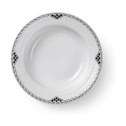Royal Copenhagen Sort Riflet Blonde Dyb Tallerken